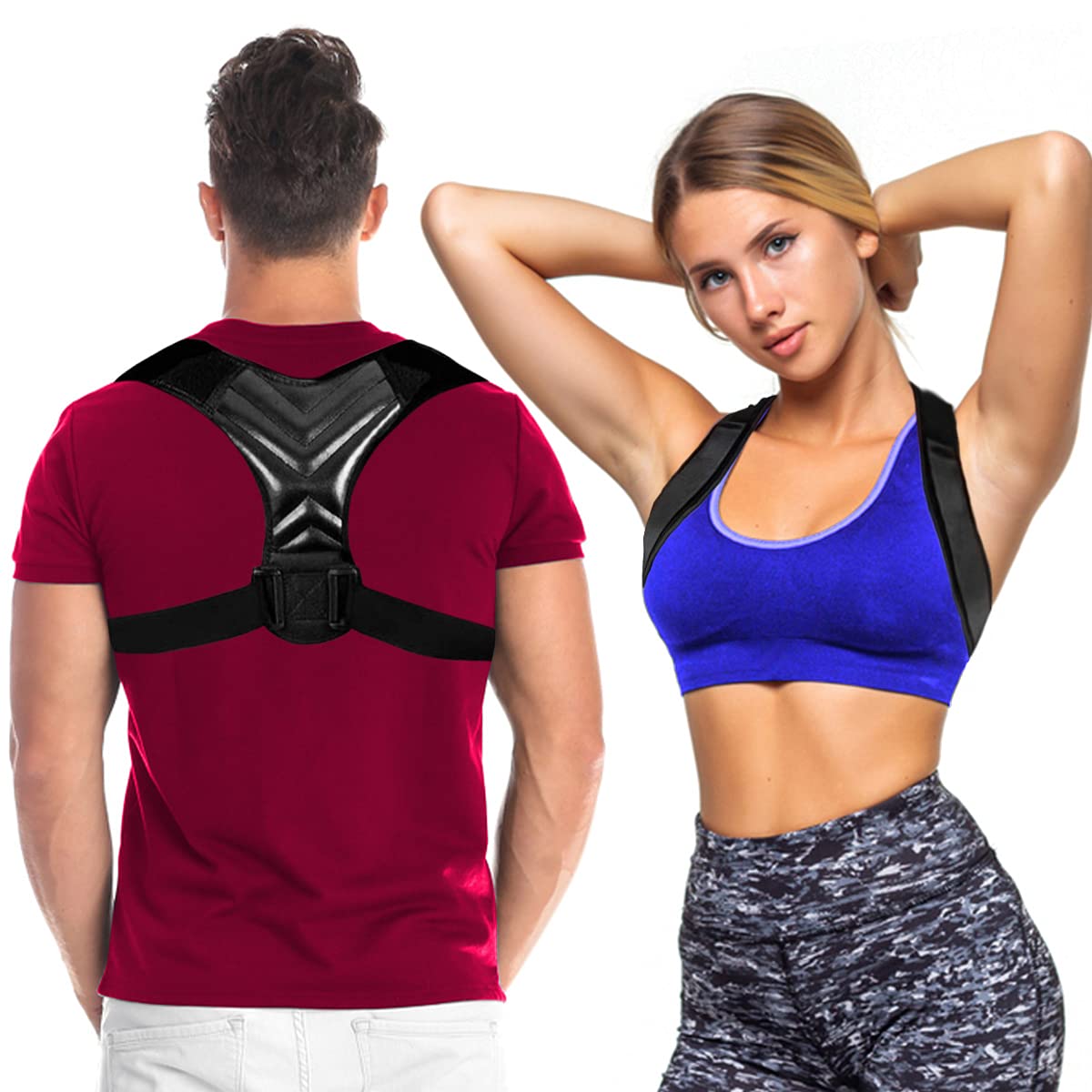 Adjustable Back Brace Posture Corrector for Men/Women supporting Shoulder  and Neck - ROMIX