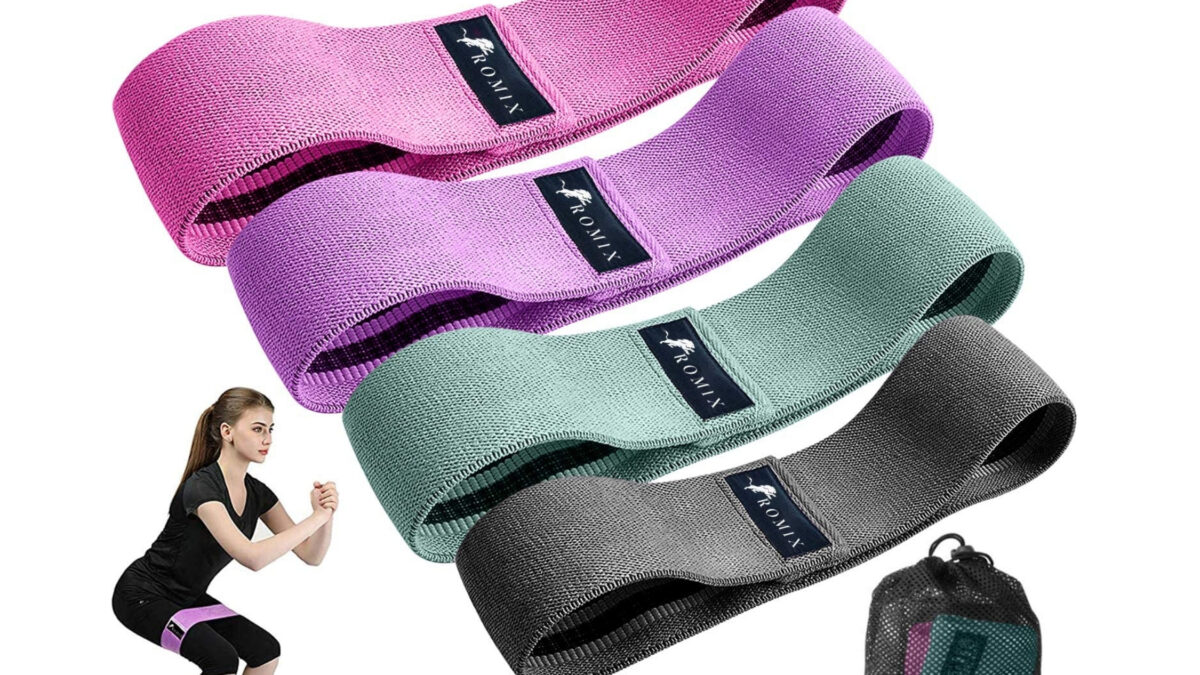 Non-Slip Booty Resistance Bands Fabric Set for Men Women ROMIX