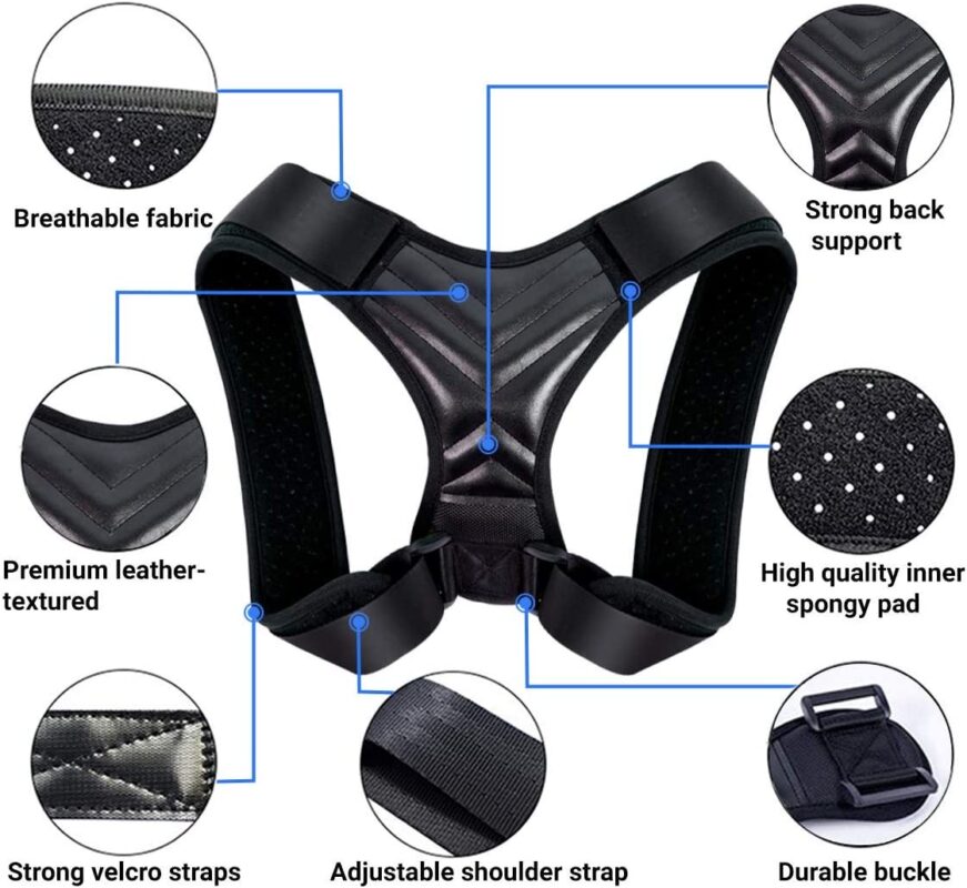 Adjustable Back Brace Posture Corrector for Men and Women