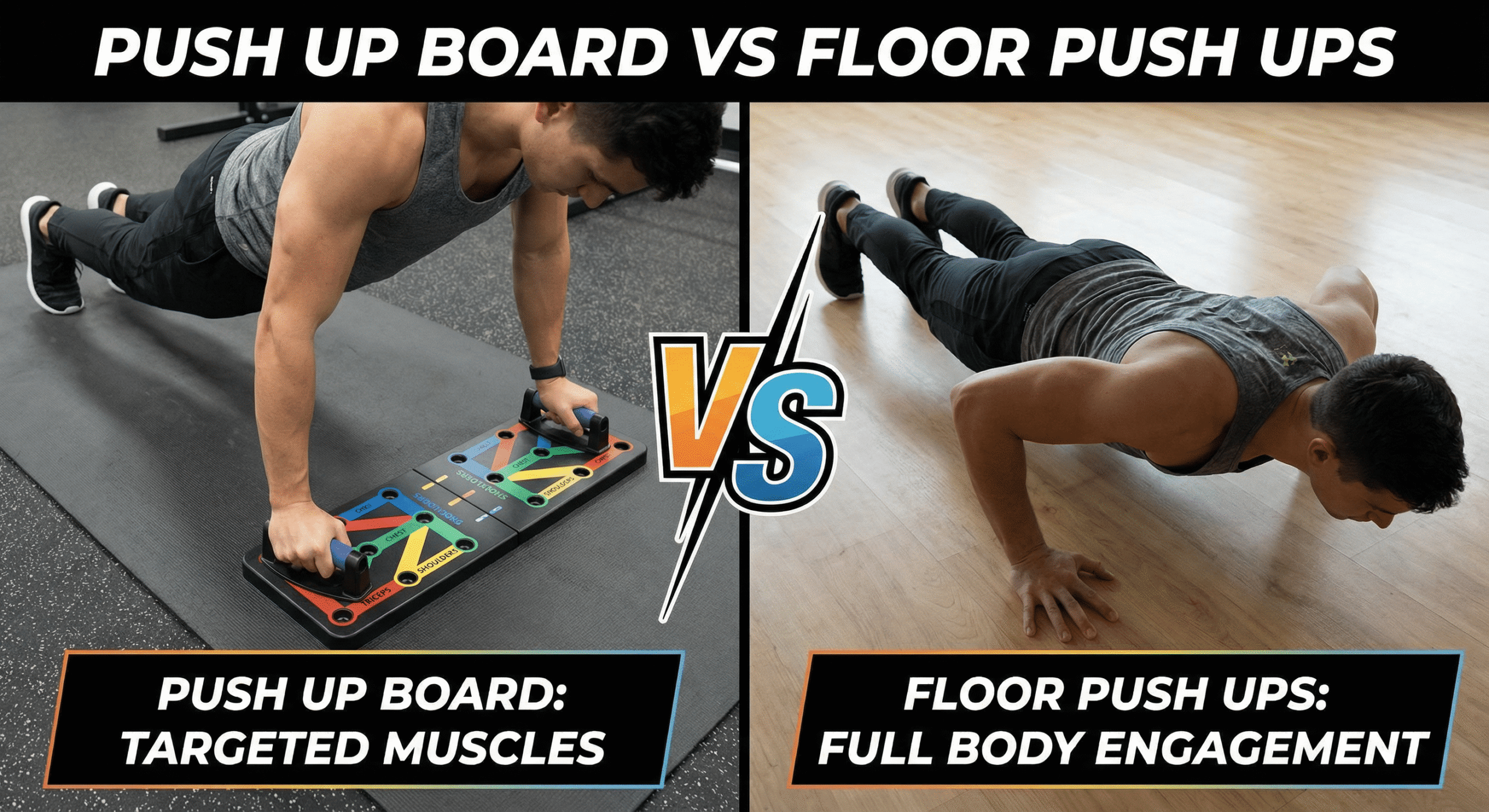 push up board vs floor push ups