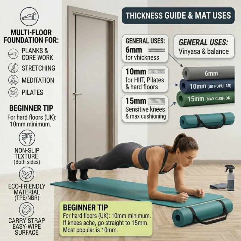 workout equipment for beginners: yoga mats for beginners